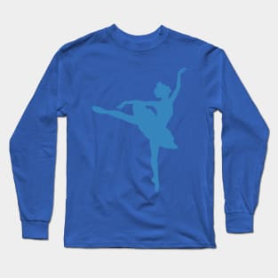 Blue Ballerina Long Sleeve T-Shirt